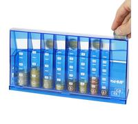 HMF 4710-05 Coin Sorter Euro Money Box 24.0 x 5.0 x 12.0 cm Blue