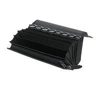 HMF 48830-02 Bag of Waiter, Waiter Wallet, incl. Euro Coin Sorter, Belt, Leather, 20,5 x 6,5 x 10,0 cm, Black