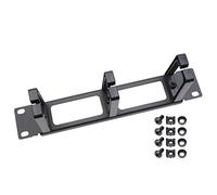 HMF 63353-02 Manoeuvring Panel for Server Cabinet | 10 Inches | 1U | 3 Guide Brackets | Black
