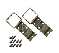 HMF 6496 Vintage Decorative Hinge Small Metal Standing Hinge | Pack of 2 | 22 x 57 mm | Bronze