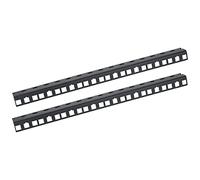 HMF 66808-02 Server Cabinet Rack Rail | 2 pcs | 10" | 8U | Black