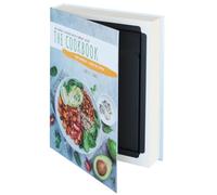 HMF 80905 Book Safe Cash Box Real Paper Pages, Cookbook, 26,5 x 19 x 4,2 cm
