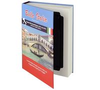HMF 80935 Book Safe, Cash Box Real Paper Pages, Secret Box, "Bella Italia", 23 x 15 x 4 cm, Labeling in Italian