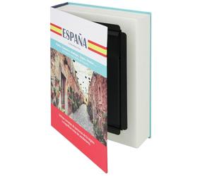 HMF 80945 Book Safe, Cash Box Real Paper Pages, Secret Box, "España", 23 x 15 x 4 cm, Labeling in Spanish