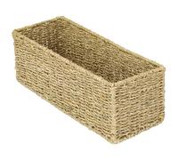 HMF Bathroom Storage Basket Woven Seagrass | 38 x 15 x 14 cm