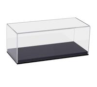 HMF Display Case, Acrylic Display Box for collectibles, figures and model cars | 27 x 11 x 12 cm | transparent