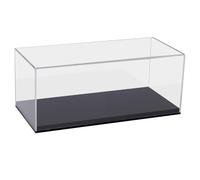 HMF Display Case, Acrylic Display Box for collectibles, figures and model cars | 34 x 14 x 16 cm | transparent
