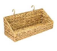 HMF Natural Woven Water Hyacinth Hanging Storage Basket 40 x 15 x 15 cm