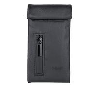 HMF Odour-Proof Tobacco Pouch, Treat Bag for Dogs, Size S, Faux Leather, Black