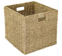 HMF Storage Basket, Woven Seagrass Basket, Suitable for Kallax, 32 x 34.5 x 32 cm