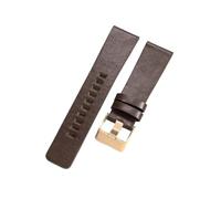 HMFang Genuine Leather Watchbands Compatible with Diesel Dz4290 Dz7395 Dz4344 Waterproof Cowhide Watch Strap 22 24 26 28 30mm(Coffee-Rose-K3,26mm)