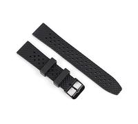 HMFANG New Fluorine Rubber Watch Strap Three Dimensional Honeycomb Quick Release Watchband Accessories Compatible With 18mm 20mm 22mm(Black black buckle,22mm)