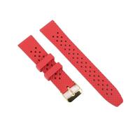 HMFANG New Fluorine Rubber Watch Strap Three Dimensional Honeycomb Quick Release Watchband Accessories Compatible With 18mm 20mm 22mm(Red gold buckle,22mm)