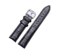 HMFANG Replacement Leather Watch Strap Leather Watchband For Men Women 12mm 14mm 16mm 18mm 19mm 20mm 21mm 22mm Watch Band(Black,18mm)