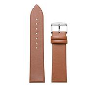 HMFang Ultra-Thin Calf Leather Watch Strap 12mm 14mm 16mm 18mm 19mm 20mm 21mm 22mm Soft Genuine Band Men Women Bracelets(Light Brown,20mm)