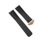 HMFang Watch Band Rubber Soft Durable Silicone Compatible With TAG HEUER Strap MONACO Bracelet 22mm24mm FORMULA1 Watch Strap(Black rose,22mm)
