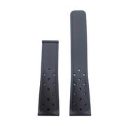 HMFang Watch Band Rubber Soft Durable Silicone Compatible With TAG HEUER Strap MONACO Bracelet 22mm24mm FORMULA1 Watch Strap(Black without buckle,22mm)