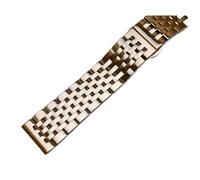 HMFang Watch Strap Bracelet 12mm 14mm 16mm 17mm 18mm 19mm 20mm 21mm 22mm 23mm 24mm Stainless Steel Metal Watch Band T41 Silver Gold(Rose gold,21mm)