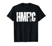 HMFIC Military Slang Tactical Text Typography Design T-Shirt