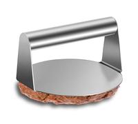 Hmfmdy 304 Stainless Steel Smash Burger Press, 5.5" Round Non-Stick Grill Press, Professional Bacon Steak Press Accessories Kit, Heavy Duty Burger Smasher for Flat Top Griddle Cooking Steaks BBQ