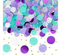 Hmfmdy Colourful Confetti 2.5 cm Round Confetti Birthday Large, Pack of 6000 Paper Pastel Scatter Decoration, Birthday Table Decoration Wedding Decoration for Valentine's Day, Carnival, Christmas