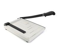 Hmfmdy Paper Cutter, Guillotine Paper Cutter, 12" Cut Length Papers Trimmer, Heavy Duty Metal Base PaperCutting Board, 10 Sheet Capacity Papers Slicer for Cardstock Crafts, Coupon, Label Photo - Black