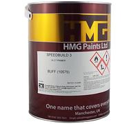 HMG Paints SpeedBuild 3 High Build 1K CT Primer 5 Litre Can Buff (Beige) - Can Be Overcoated With Either 1K or 2K Topcoats - Long Wet Edge Time & Quick Drying