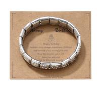HMGADN 9mm Italian Charms Bracelet, Detachable Stainless Steel Jewelry DIY Italian Charms Gifts for Mother Friendship Birthday
