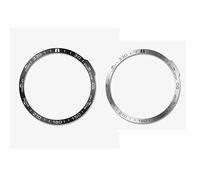 HMHAMA 2 Pack Watch Bezel Fits for Garmin Fenix 7 Bezel Ring, Stainless Steel Anti Scratch Collision Protection Bezel Styling Loop for Smart Watches - Black + Silver