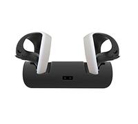 HMHAMA VR Dual Charging Station for PS VR2 Controller, VR Handle Charger Charging Docking Stand with LED Light Indicators(Black)