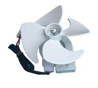 HMHAMA ZWF-02-4 50240401000Q DC 12V 4W Refrigerator Brushless Fan Motor + Fan Blade + Wiring Harness