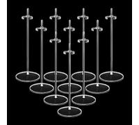 HMIEPRS 10Pcs Acrylic Doll Stand Display Holders, Adjustable Doll Display Stand Support, Transparent Barbie Dolls Accessories Frame for 11-13 In / 28-33 cm Dolls (Height 25 cm)