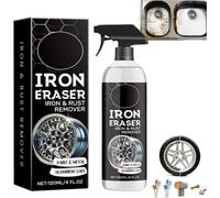 HMifjUM 2026 New Iron Powder Remover Spray - Iron Eraser Iron and Rust Remover Spray for Car Wheels and Paint Fast Acting Rust and Brake Dust Removers for Wheels, Tools & Hardware (1pcs)