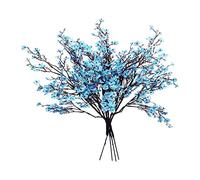 HMifjUM Artificial Flowers for Decoration, Artificial Flowers Bluebells, Graveside Flowers Artificial In Pots, Silk Flowers for Graves Outside Wreaths, Dried Flowers Bouquet Small