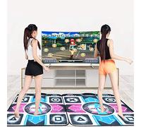 HMifjUM Dance Mat for Kids and Adults, Musical Electronic Dance Mats Step Pad Game for TV, Double User Wireless Dancing Mat, Exercise Dancing Mat for Family Games (Double-blue)