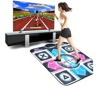 HMifjUM Dance Mat for Kids and Adults, Musical Electronic Dance Mats Step Pad Game for TV, Double User Wireless Dancing Mat, Exercise Dancing Mat for Family Games (Single-blue)