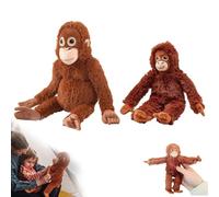 HMifjUM Gorilla Tag Plush, Punch Monkey Plush, Large Orangutan Gorilla Teddy Soft Toy,Monkey Stuffed Animal Doll, Washable & Safe for Kids Girls Boys Birthday Party Decor (10cm)