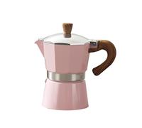 HMifjUM Small Coffee Maker, Portable Espresso Makers,Portable Coffee Machine Small Travel Espresso Pot Retro Maker With Wood Handle, Quickly Makes, Multi Color (Brown)