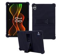 HminSen Case for Boost Celero 5G Tablet 10.95 Inch, Kids Friendly Soft Silicone Adjustable Stand Cover for Celero 5G Tab Tough Tablet (Black)