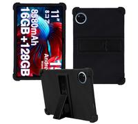 HminSen Case for DOOGEE U11/U11 Pro Tablet 11 inch, Kids Friendly Soft Silicone Adjustable Stand Cover for TECLAST P50/P50S Tablets 11 inch (Black)