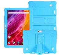 HminSen Case for Dragon Touch Notepad K10 / Max10 Tablet, Silicone Stand Cover Compatible Dragon Touch K10, Victbing 10, ZONKO 10.1，Hoozo 10, Winsing 10, Lectrus 10.1 Android Tablet (Sky Blue)