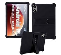 HminSen Case for Frameflow P10_A Tablet 10.1 inch,Kids Friendly Soft Silicone Adjustable Stand Cover for SHARECLOUD P10_T 10.1 Inch Tablets (Black)
