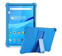 HminSen Case for Lenovo Tab M10 FHD REL X605 FC/LC 10.1" 2020 Tablet, Kids Friendly Soft Silicone Adjustable Stand Cover for Lenovo M10 FHD REL 10.1" 10.1 Tablet (Blue)