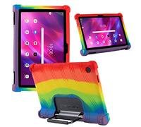 HminSen Case for Lenovo Yoga Tab 11 2021 YT-J706F 11.0 inch Tablet, Kids Friendly Soft Silicone Cover for Lenovo Yoga Smart Tablet 11 Inch Display 2021 Released (Rainbow)