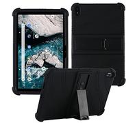 HminSen Case for Nokia T20 Tablet,Kids Friendly Soft Silicone Adjustable Stand Cover for Nokia T20 TA-1392 TA-1394 TA-1397 10.4 inch Tablet (Black)