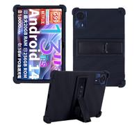 HminSen Case for TECLAST T65Max Tablet,13" Android Tablet, Kids Friendly Soft Silicone Adjustable Stand Cover for TECLAST T65Max Tablet 13 inch (Black)
