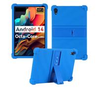 HminSen Case for Urao C107 Tablet, Kids Friendly Soft Silicone Adjustable Stand Cover for Urao C107 10.1 inch (Blue)