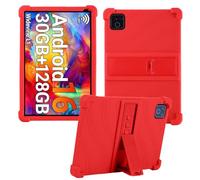 HminSen Case for Urao X109 Tablet 10.1 Inch, Kids Friendly Soft Silicone Adjustable Stand Cover for Urao X109 10.1" Android 16 Tablets 2026 (Red)