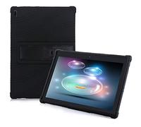 HminSen Tablet Case for Lenovo Tab E10 (TB-X104F) Kid Friendly Soft Silicone Adjustable Stand Cover for Lenovo Tab 4 10 /Tab 4 10 Plus (Black)