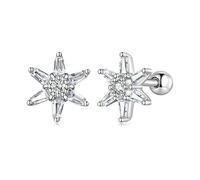 HMJGDHX 25 Boucles d'oreilles à Tige en Argent Sterling avec étoile de mer, Bijoux Nautiques, Plage, océan